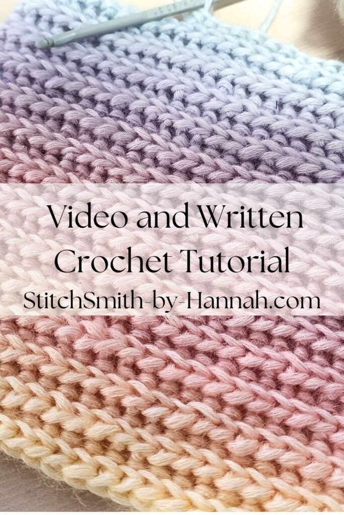 Brioche Stitch - Crochet Ribbing brioche crochet ribbing (pinterest pin)