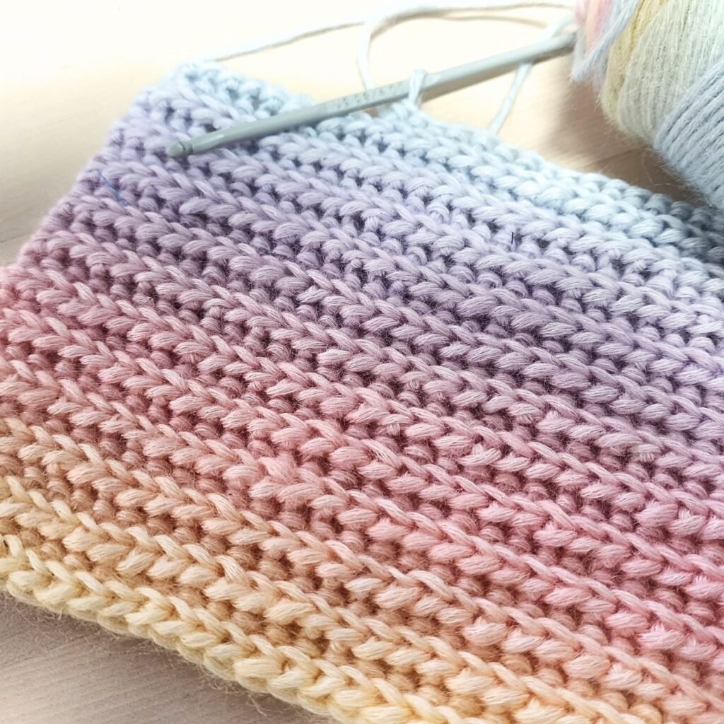 brioche crochet ribbing