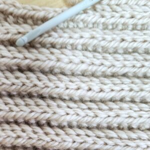 herringbone crochet stitch ribbing